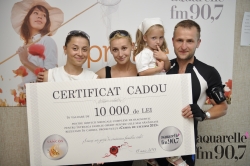 Serghei Zberea - castigatorul unui certificat de 10 000 de lei, oferit de Sancos si Aquarelle fm!