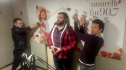 RUPT a incins atmosfera cu muzica LIVE pe Aquarelle FM si a prezentat piesa "Claps"!