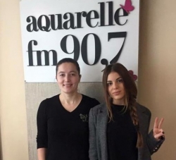 Diana Brescan a fost in studioul Aquarelle FM si a prezentat piesa pentru Eurovision 2016 - Till the end