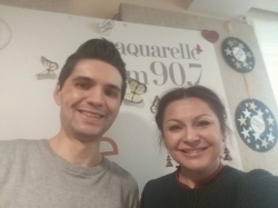 Aquarelle FM a felicitat-o in emisie directa pe Geta Burlacu cu titlul de "Artist emerit" al RM!