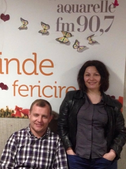 Interpretii Geta Burlacu si Aurel Chirtoaca au venit la un interviu in ospetie pe Aquarelle FM!