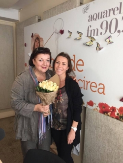 Nona Marian a fost in emisie pe Aquarelle FM cu profesoara sa de la liceul Ciprian Porumbescu