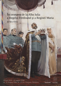 Tabloul „Încoronarea Regelui Ferdinand și a Reginei Maria. 1922” de Elena Bria, în premieră expus în Republica Moldova la MNIM